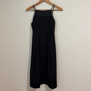 Banana Republic Black Strap Midi Dress